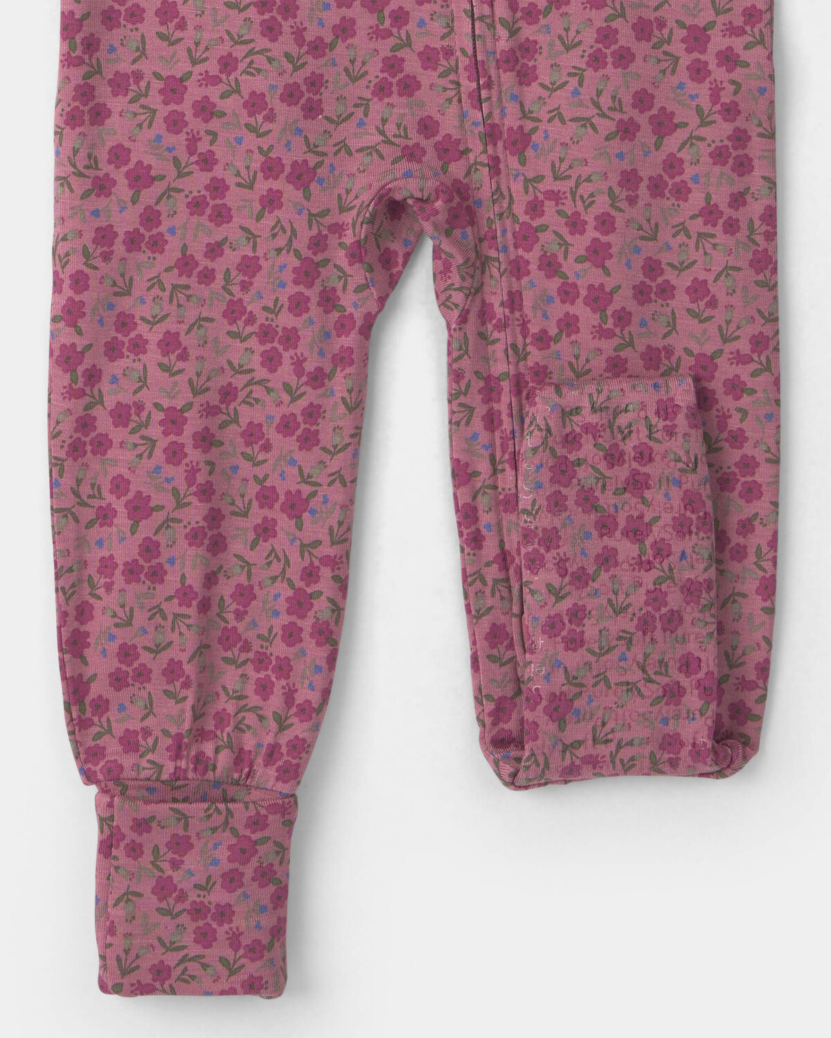 Baby Girl 1-Piece Floral PurelySoft™ Snug Fit Pajama - Pink 4 Baby Girl 1-Piece Floral PurelySoft™ Snug Fit Pajama - Pink