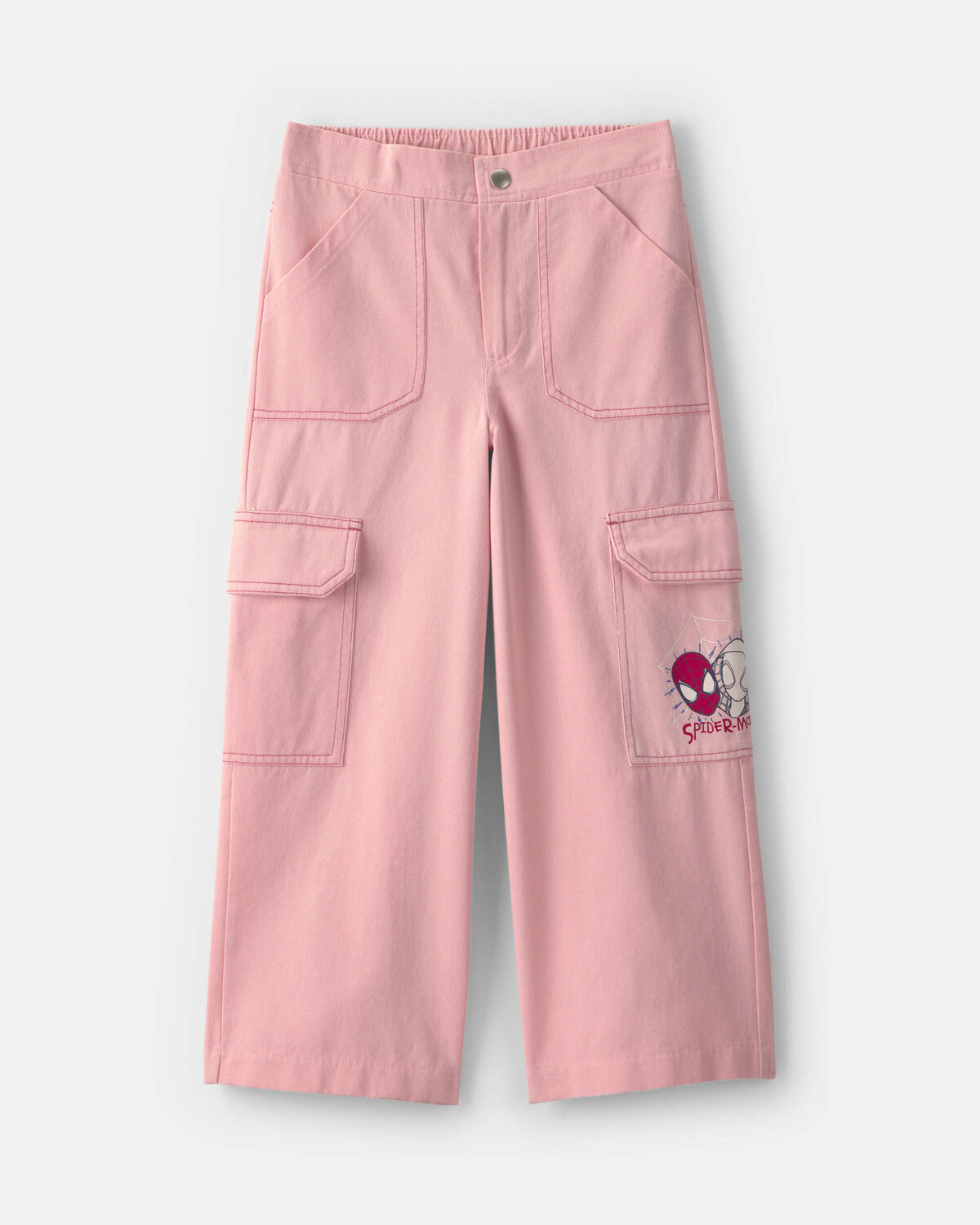 Girls ©Marvel Spider-Man Cargo Pants - Pink 1 Girls ©Marvel Spider-Man Cargo Pants - Pink