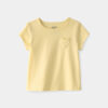 Baby Girl Heart Pocket Top - Yellow