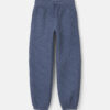 Girls Chambray Fleece Joggers - Medium Wash