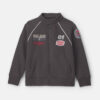 Boys Race Car Fleece Zip-Up Jacket - Black