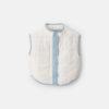 Girls Puffer Vest - White/Blue