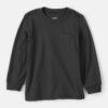 Toddler Boy Long-Sleeve Pocket Tee - Black 12 Toddler Boy Long-Sleeve Pocket Tee - Black