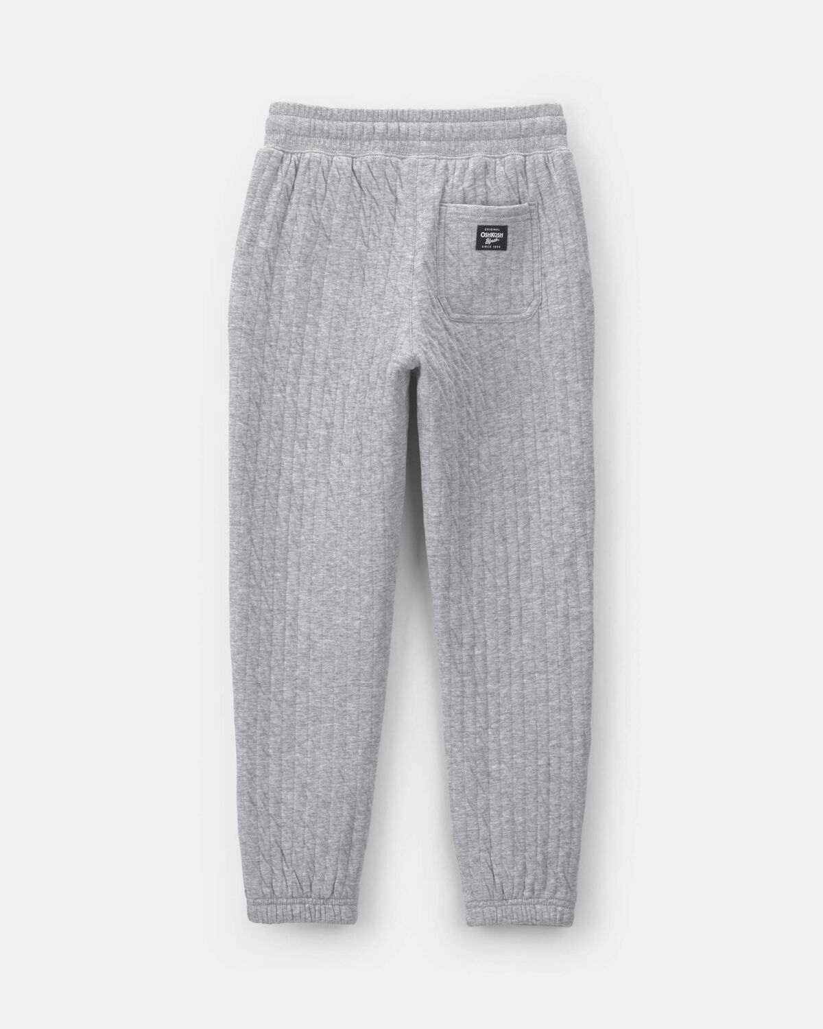 Boys Quilted Joggers - Grey