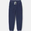Boys Fleece Cargo Joggers - Navy Blue