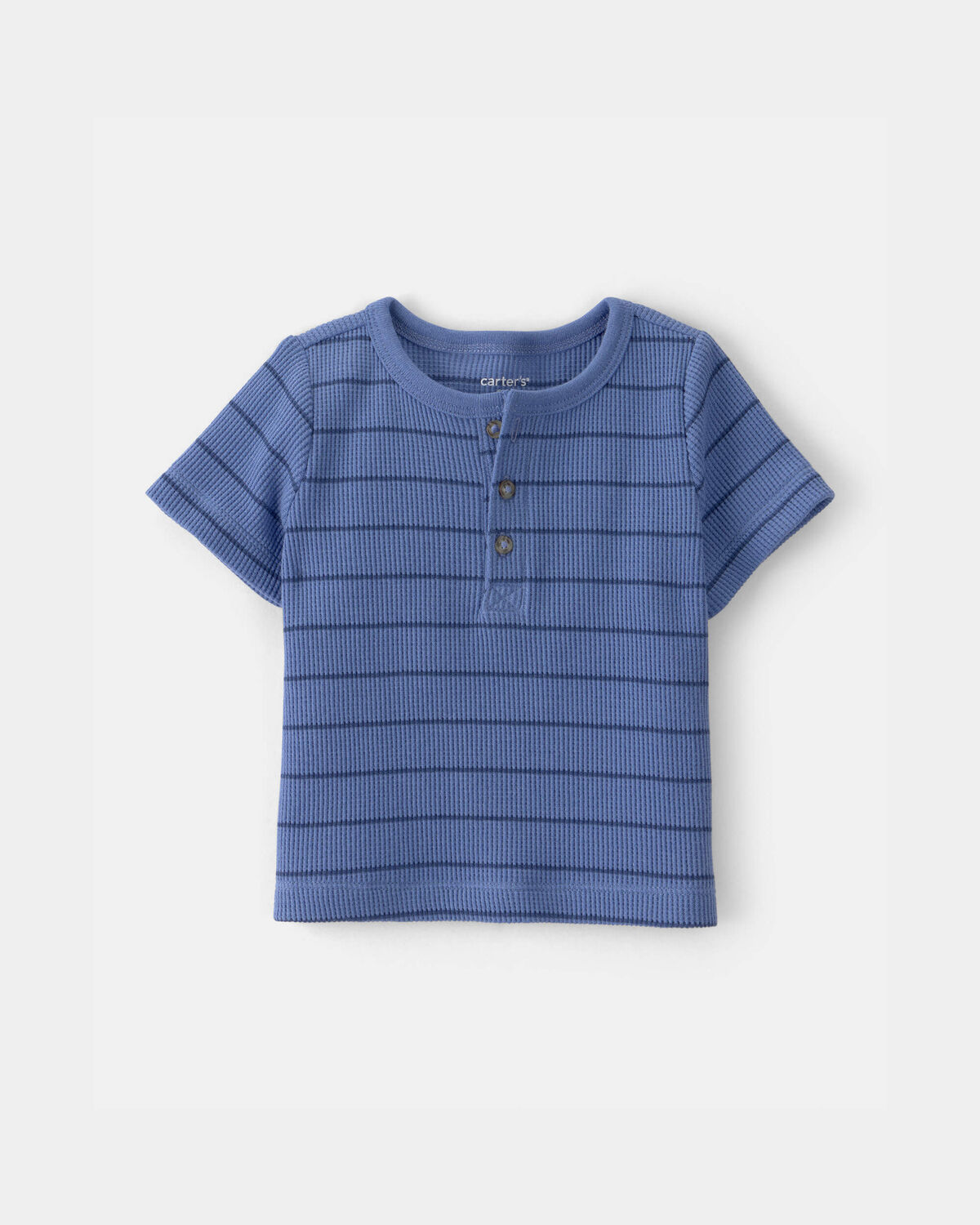 Baby Boy 3-Piece Shark Striped Outfit Set - Blue/White 3 Baby Boy 3-Piece Shark Striped Outfit Set - Blue/White