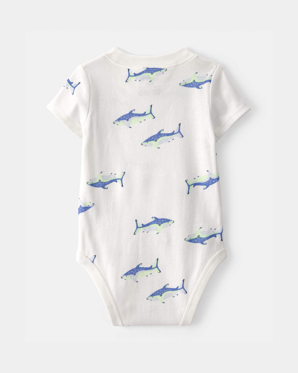 Baby Boy 3-Piece Shark Striped Outfit Set - Blue/White 7 Baby Boy 3-Piece Shark Striped Outfit Set - Blue/White