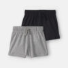 Baby 2-Pack Shorts - Grey/Black