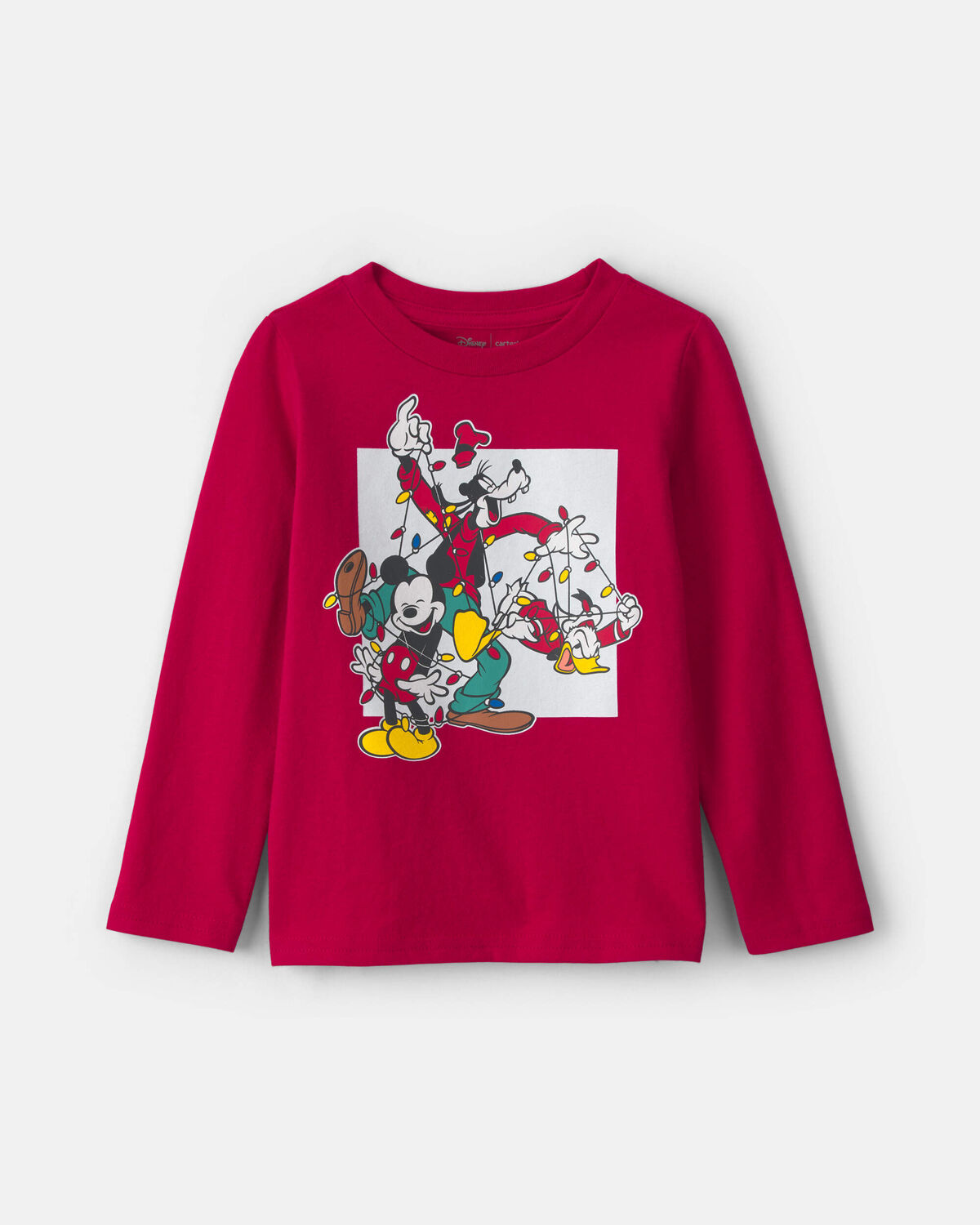 Toddler Disney© Mickey Mouse Christmas Long-Sleeve Graphic Tee - Red 1 Toddler Disney© Mickey Mouse Christmas Long-Sleeve Graphic Tee - Red