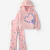 Baby Girl 2-Piece Monster Fleece Hoodie & Pant Set - Pink