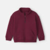 Toddler Boy Fleece Quarter-Zip Pullover Sweatshirt - Burgundy 4 Toddler Boy Fleece Quarter-Zip Pullover Sweatshirt - Burgundy
