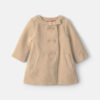 Baby Girl Bow Poplin Jacket - Brown
