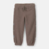 Toddler Girl Floral Fleece Joggers - Brown
