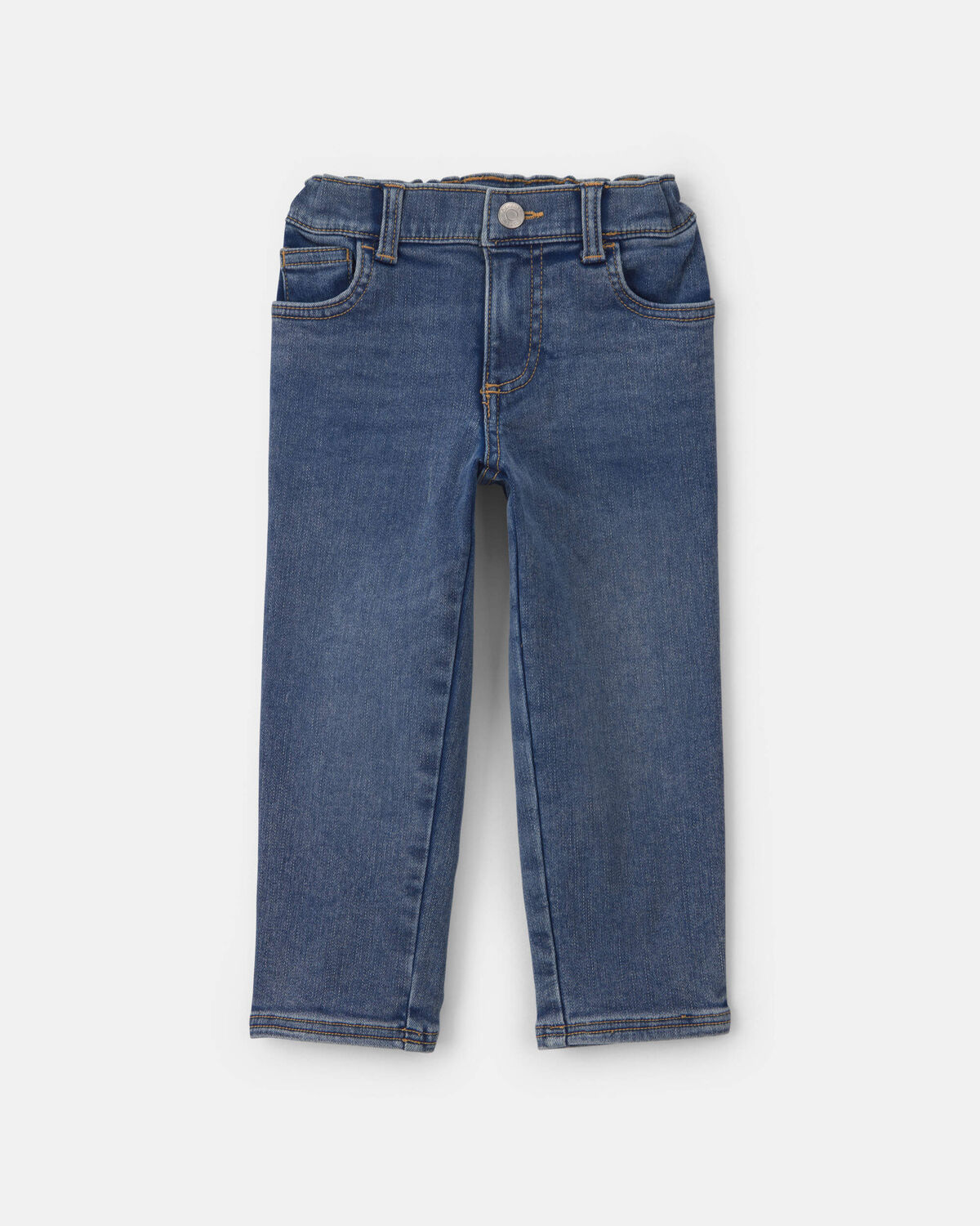 Fleece-Lined Relaxed Jeans - Medium Wash