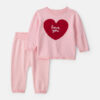 Baby Girl 2-Piece Valentine's Day Long-Sleeve Top & Pant Set - Pink/Red