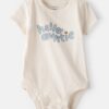 Baby 'Hello Auntie' Short-Sleeve Graphic Bodysuit - Cream