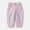 Toddler Girl Teddy Fleece Denim Barrel Jeans - Purple