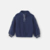 Floral Fleece Pullover - Navy Blue