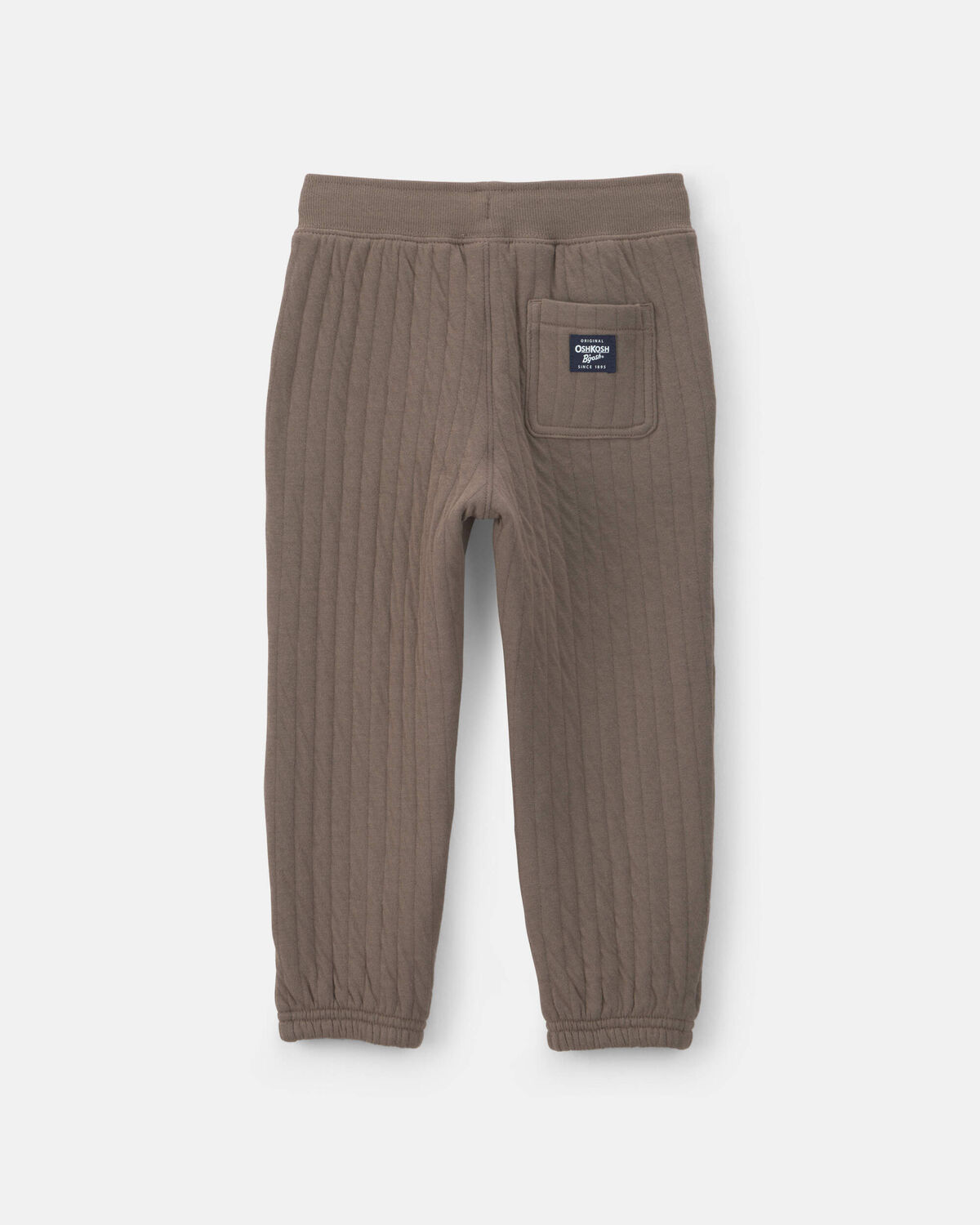 Quilted Joggers - Brown