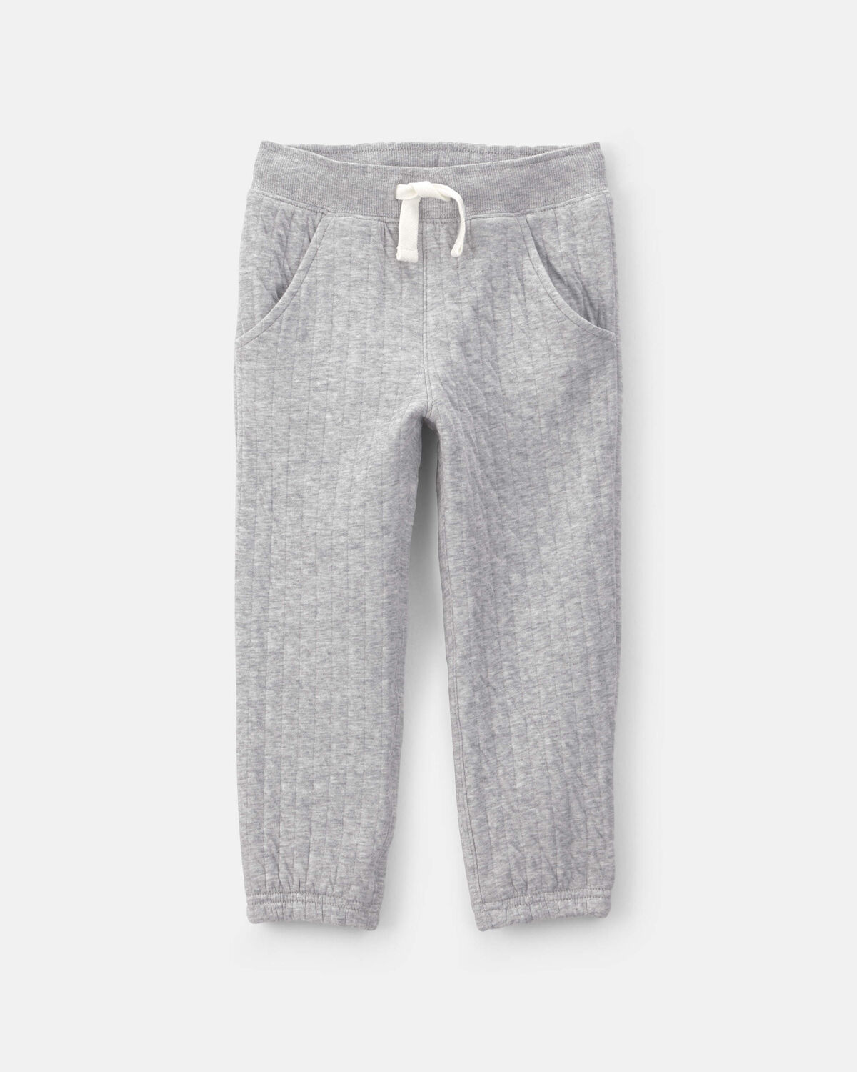 Quilted Joggers - Grey