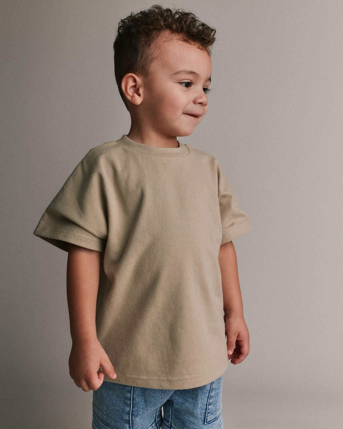 Toddler Premium Dolman Tee - Tan 1 Toddler Premium Dolman Tee - Tan