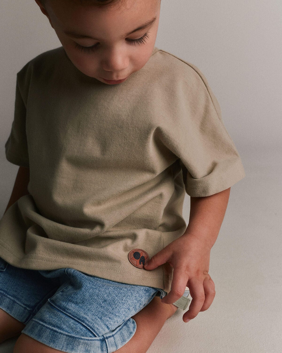 Toddler Premium Dolman Tee - Tan 3 Toddler Premium Dolman Tee - Tan