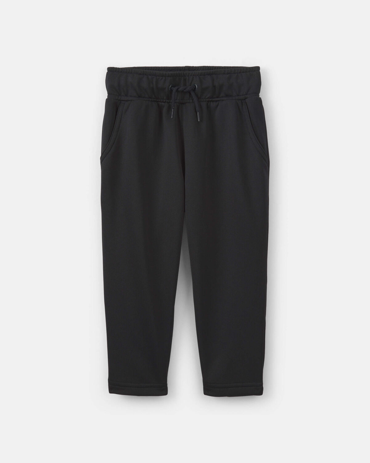French Terry Active Pants - Black