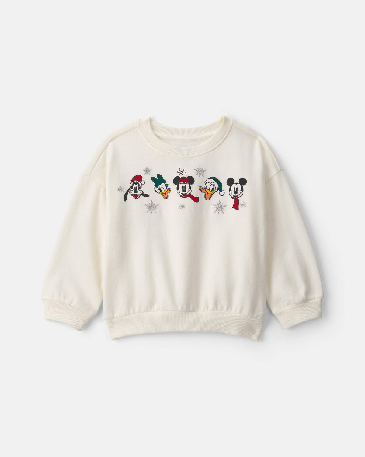 Toddler Girl Disney© Mickey Pullover Sweatshirt - Cream