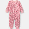 Baby Girl 2-Way Zip Valentine's Day Cotton Sleep & Play Pajamas - Pink