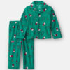 Toddler 2-Piece Snoopy Christmas Fleece Loose Fit Pajama Set - Green 5 Toddler 2-Piece Snoopy Christmas Fleece Loose Fit Pajama Set - Green