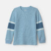 Boys Striped Thermal Long-Sleeve Top - Blue