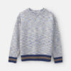 Boys Contrast Baggy Sweater - Blue