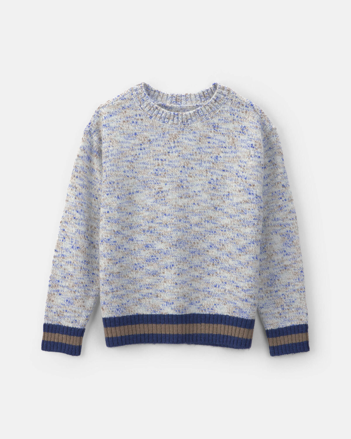 Boys Contrast Baggy Sweater - Blue 1 Boys Contrast Baggy Sweater - Blue