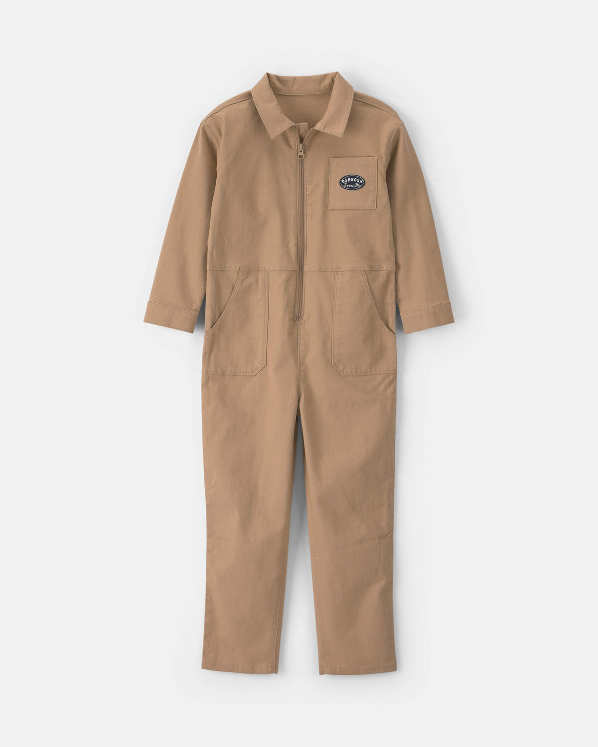 Boys Valentine's Day Long-Sleeve Jumpsuit - Brown