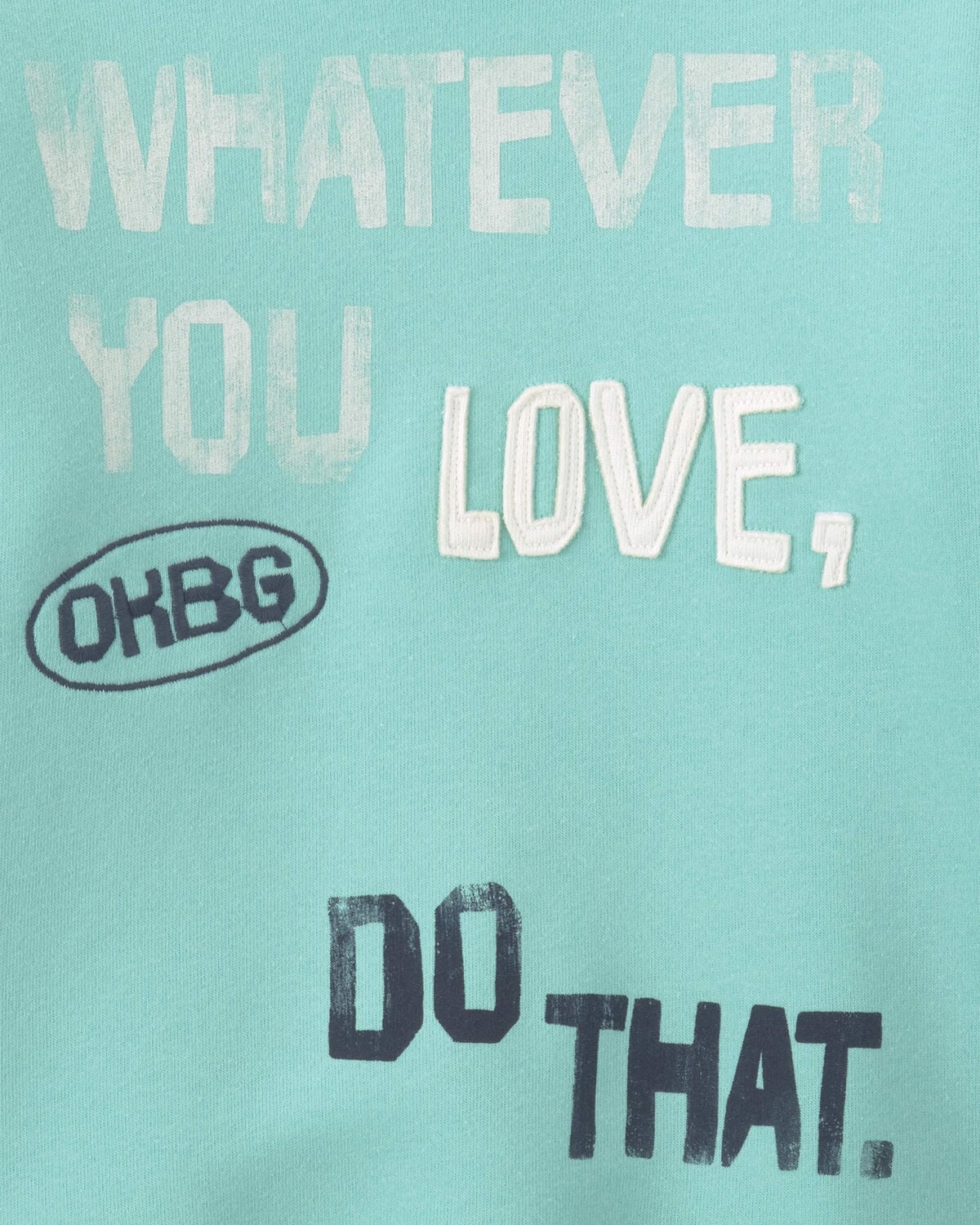 Boys 'Whatever You Love, Do That.' Pullover Sweatshirt - Green