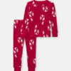 Baby Candy Cane Christmas Thermal Snug Fit 2-Piece Pajama Set - Red