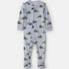 Baby Boy 1-Piece Construction 2-Way Zip DreamPlush Snug Fit Footed Pajama - Blue