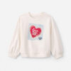 'Love Over All' Valentine's Day Pullover Sweatshirt - Cream
