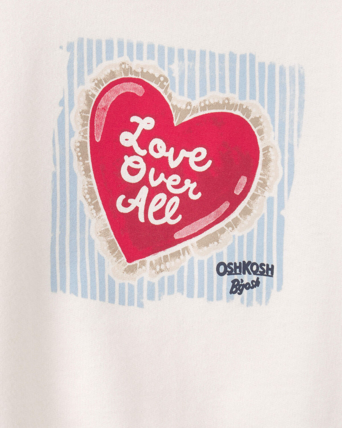 'Love Over All' Valentine's Day Pullover Sweatshirt - Cream 2 'Love Over All' Valentine's Day Pullover Sweatshirt - Cream