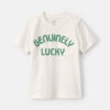 'Genuinely Lucky' St Patrick's Day Graphic Tee - Cream 4 'Genuinely Lucky' St Patrick's Day Graphic Tee - Cream