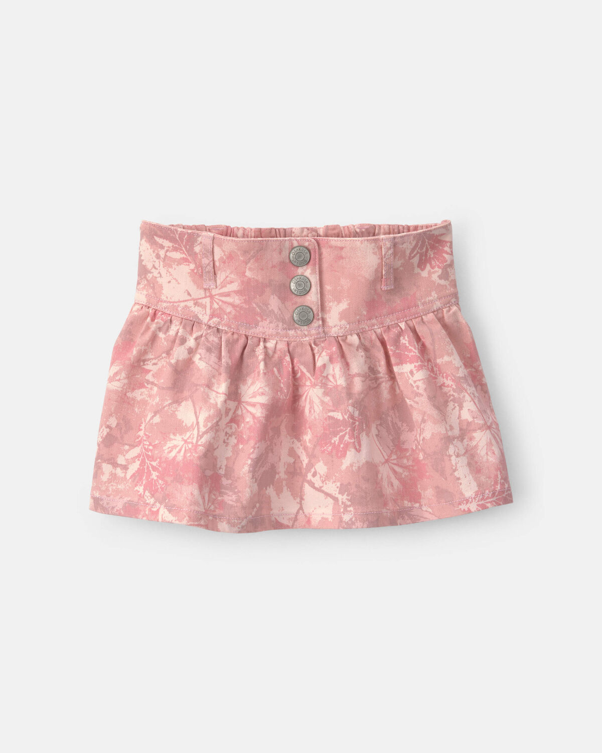 Twill Camo Skirt - Pink