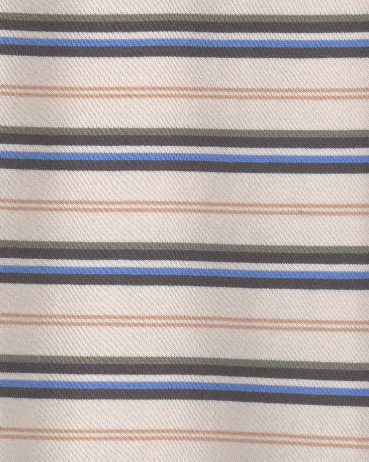 Striped Long-Sleeve Henley T-Shirt - Grey