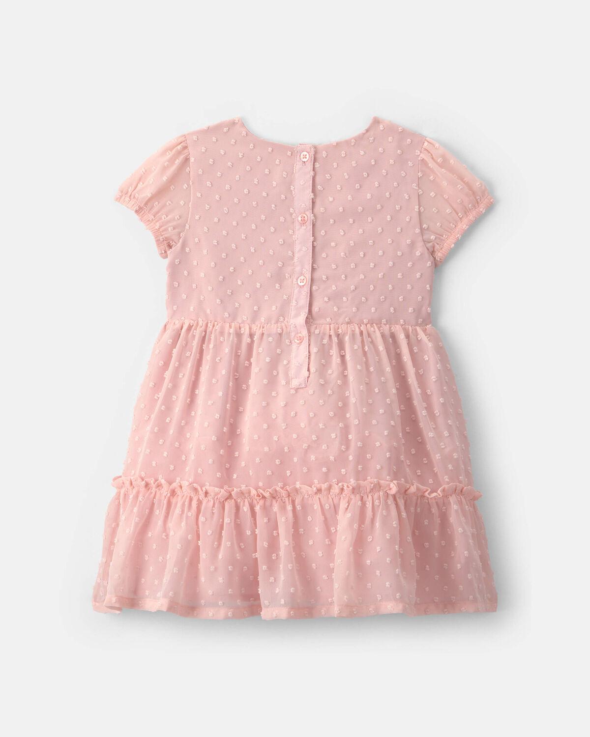 Toddler Swiss Dot Occasion Dress - Pink