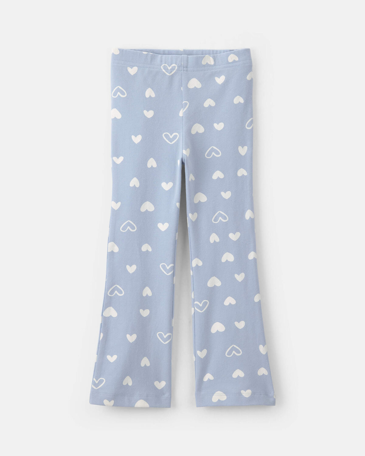 Heart Pull-On Stretch Flare Leggings - Blue