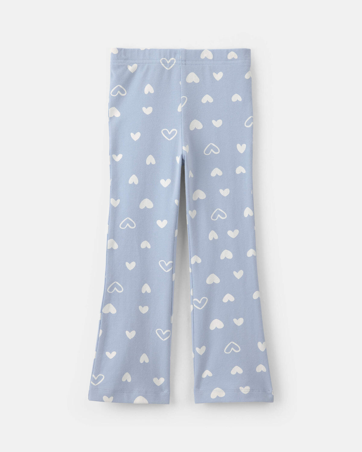 Heart Pull-On Stretch Flare Leggings - Blue