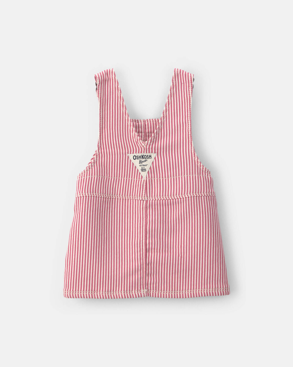 Baby Girl Hickory Stripe Skirtall - Pink