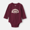 Baby 'Grandma's Sweet Potato' Long-Sleeve Graphic Bodysuit - Maroon