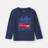 Toddler Boy 'Rescue Team' Firetruck Long-Sleeve Graphic Tee - Navy Blue
