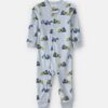 Baby Boy 1-Piece Construction 2-Way Zip DreamPlush Snug Fit Pajama - Blue