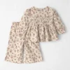 Baby Girl 2-Piece Organic Cotton Smocked Top & Pant Set